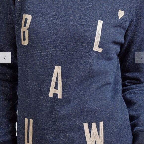 Scotch & Soda Amsterdam Blauw Logo Sweatshirt - Picture 4 of 9